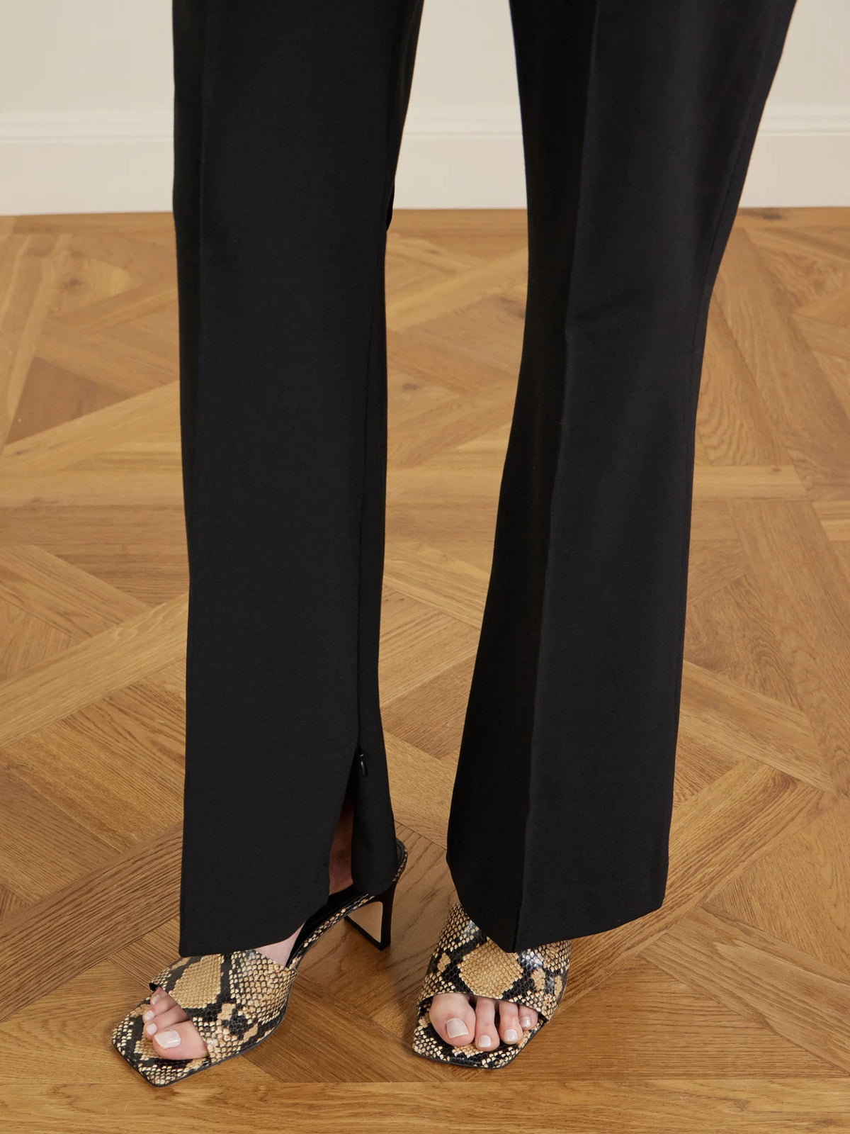 Jessie Snake-effect Leather Sandals
