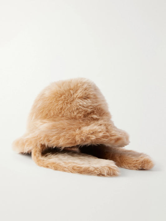 LOEWE Loop Shearling Trapper Hat