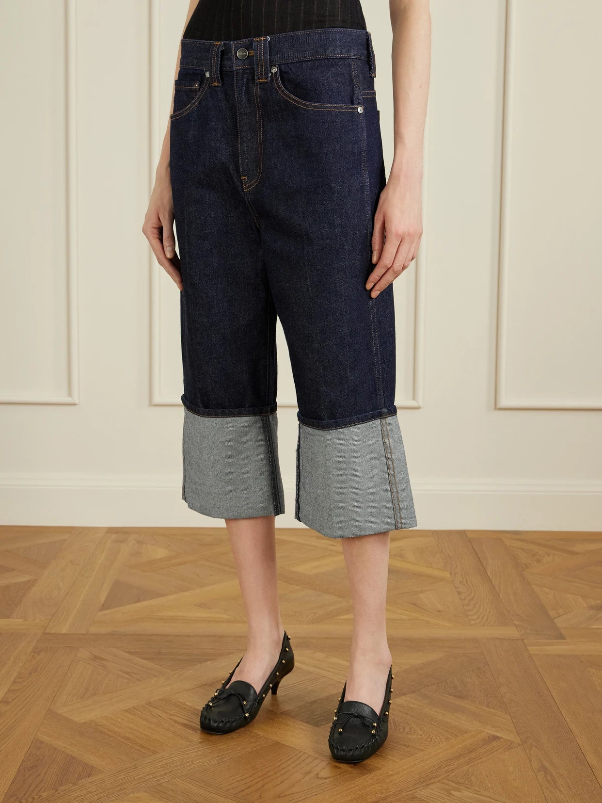 Boyle Cropped Low-rise Jeans