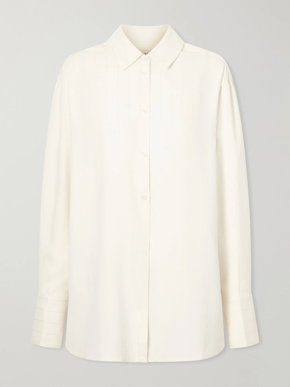 KALLMEYER Mollie Sequin-embellished Striped Twill Shirt