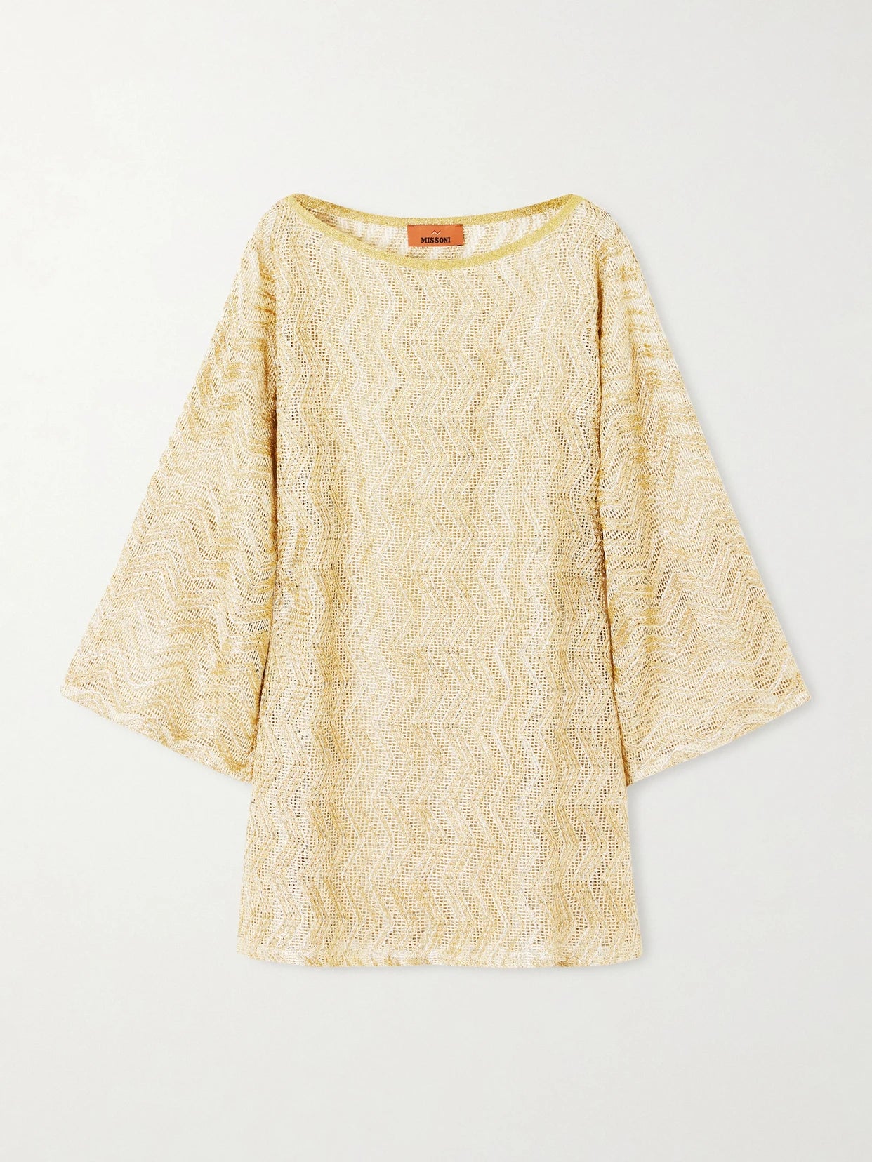 Mare Metallic Crochet-knit Cover-up