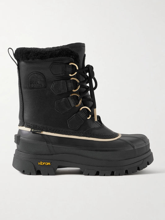 Sorel Caribou Horizon Fleece-trimmed Gore-tex Ankle Boots
