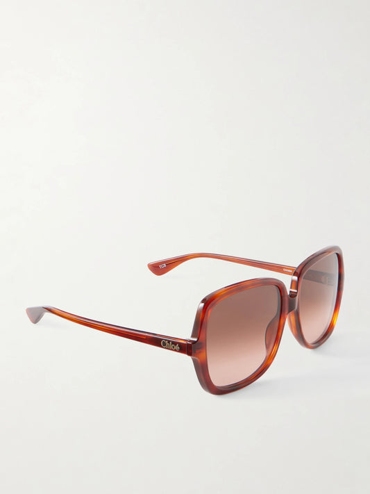 Chloé Salomé Navigator-style Recycled-acetate Sunglasses