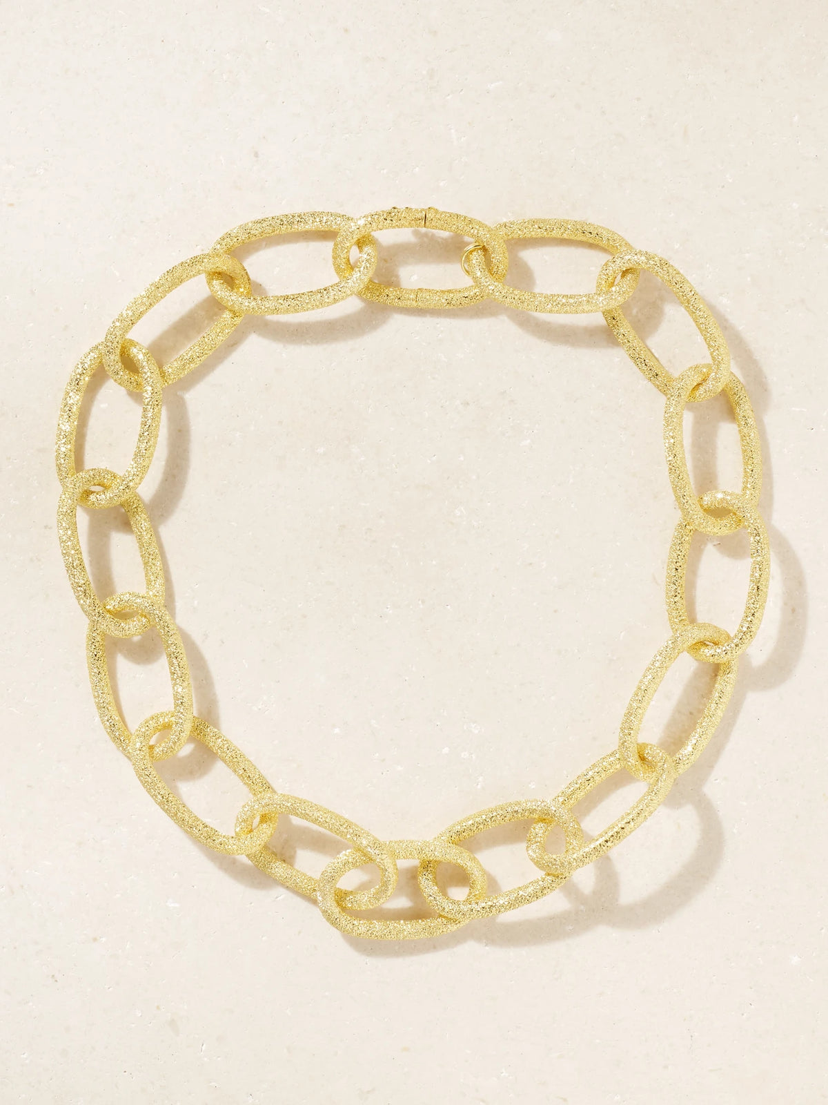 Florentine Finish 18-karat Gold Necklace