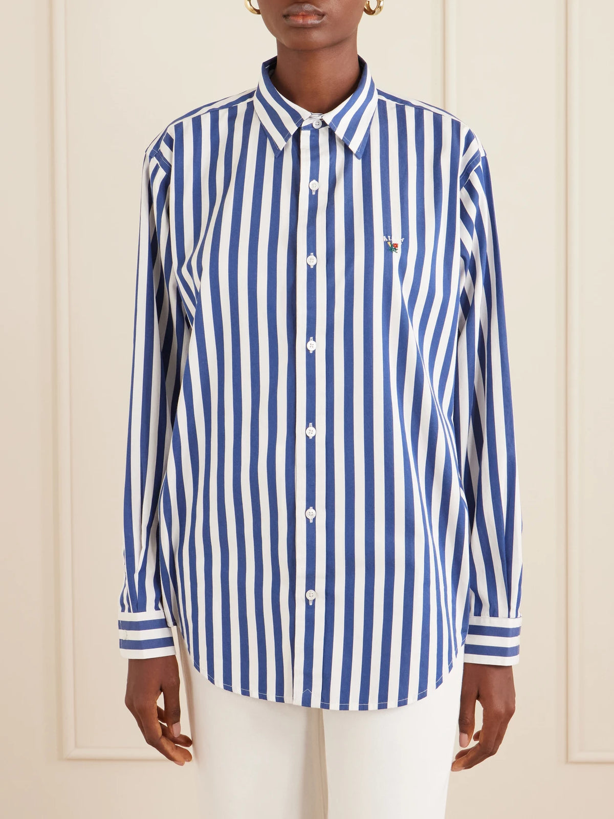 Aimé Leon Dore Striped Cotton-poplin Shirt