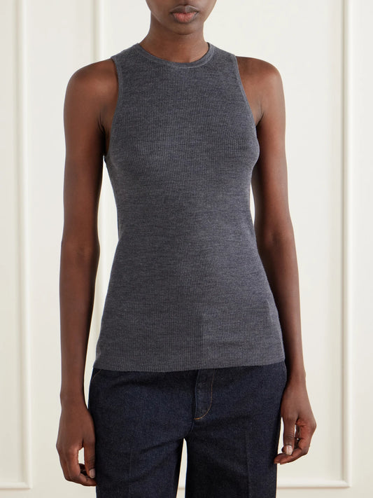 Tibi Ribbed Wool Tank