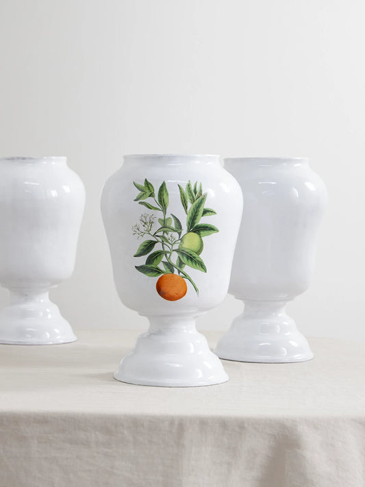 Image of Decor. Product name - + John Derian Ceramic Vase in White colour by brand - Astier De Villatte