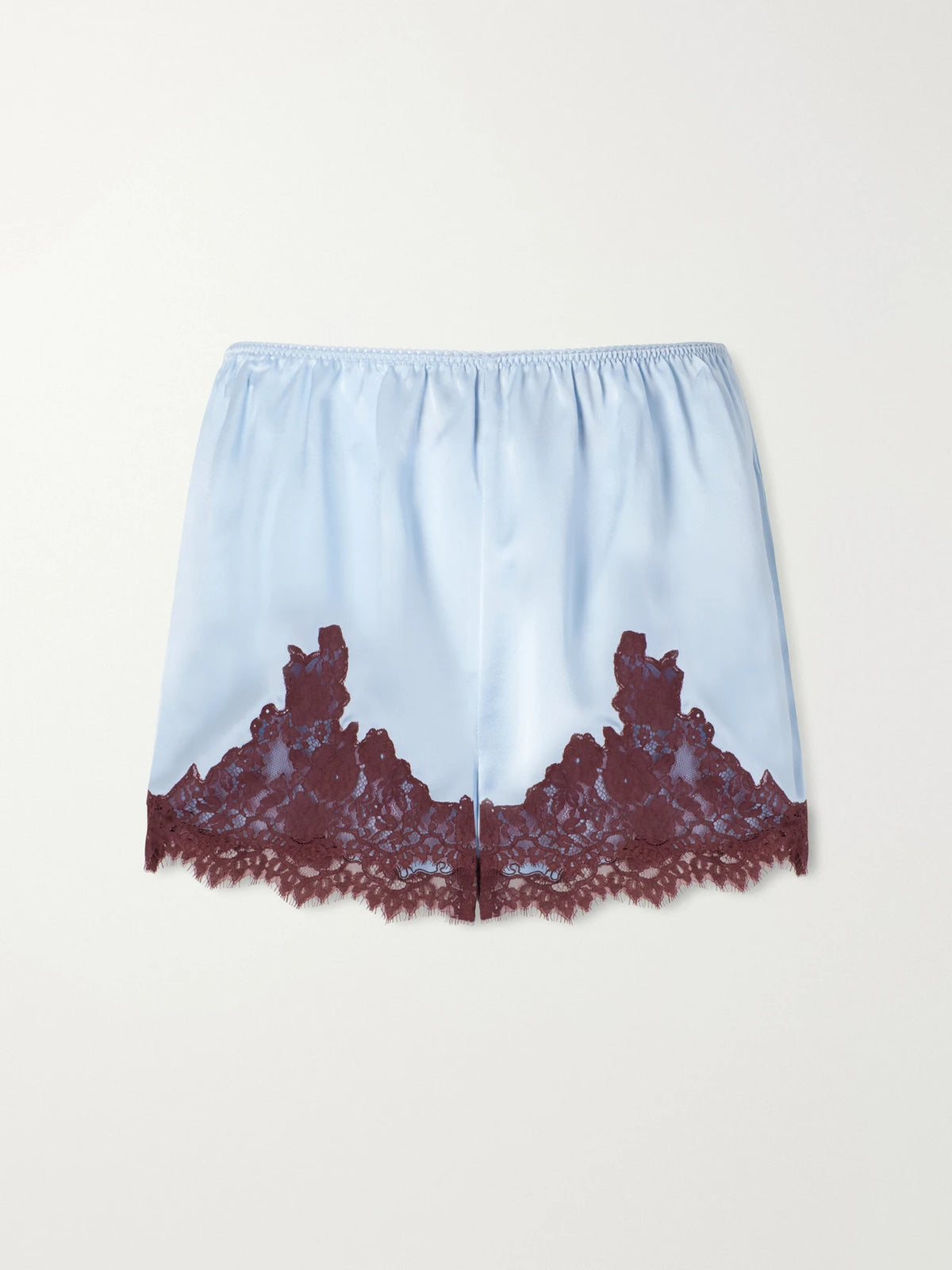 DÔEN Iona Lace-trimmed Silk Shorts