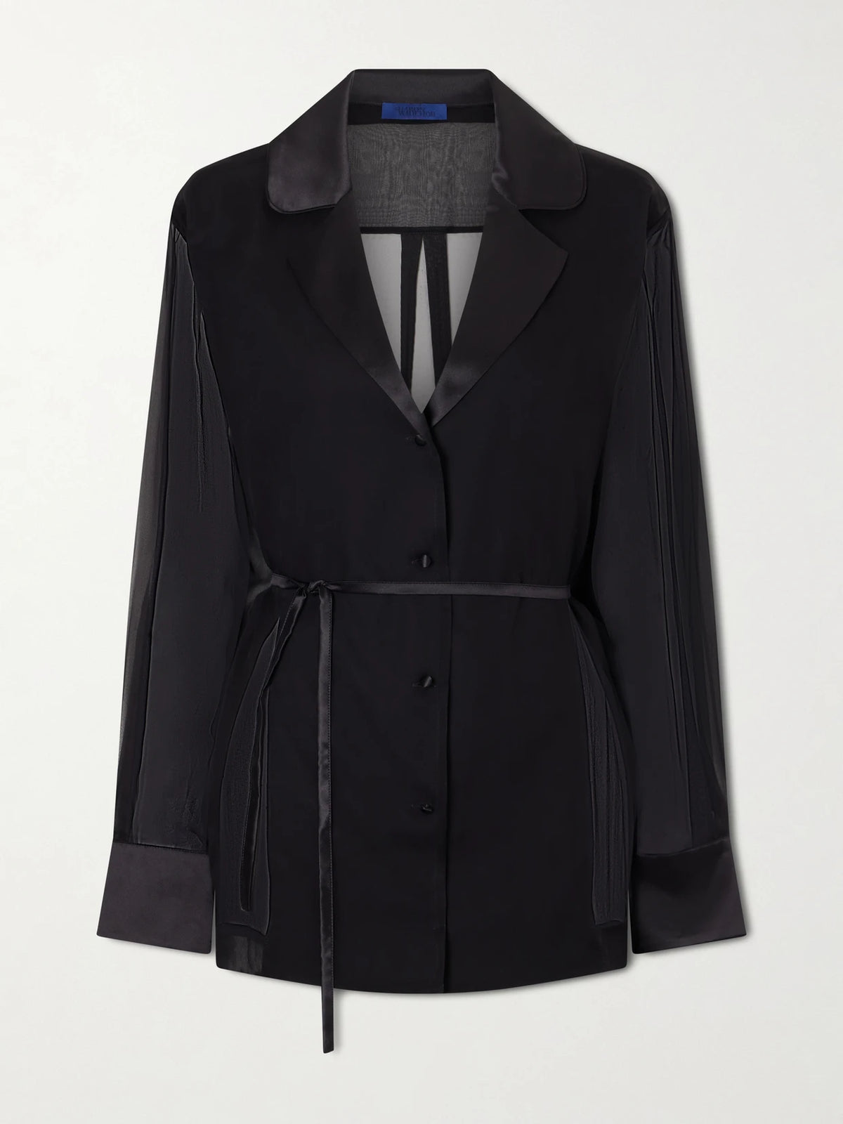 Bretagne Belted Silk Jacket
