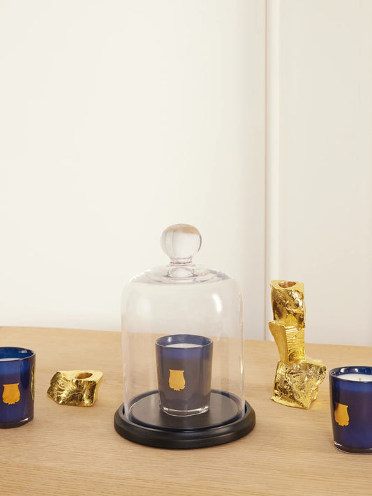 Image of Perfumes & Colognes. Product name - Set-of-three Petites Bougies Belles Matières Scented Candles Box in Blue colour by brand - TRUDON