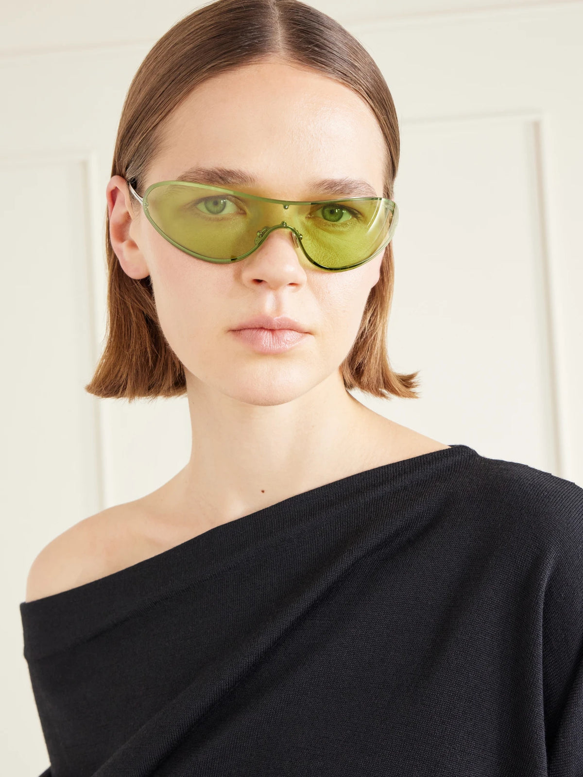 Image of Sunglasses. Product name - Brady-02 D-frame Silver-tone Sunglasses in Green colour by brand - TOM FORD