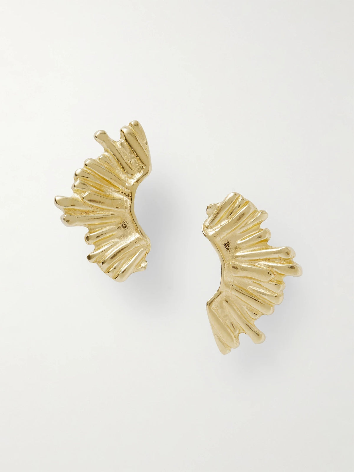 Crescent Sun Gold-plated Earrings