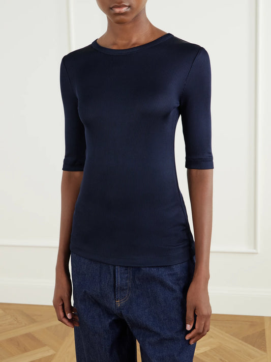 AGOLDE Saige Ribbed Stretch-jersey T-shirt