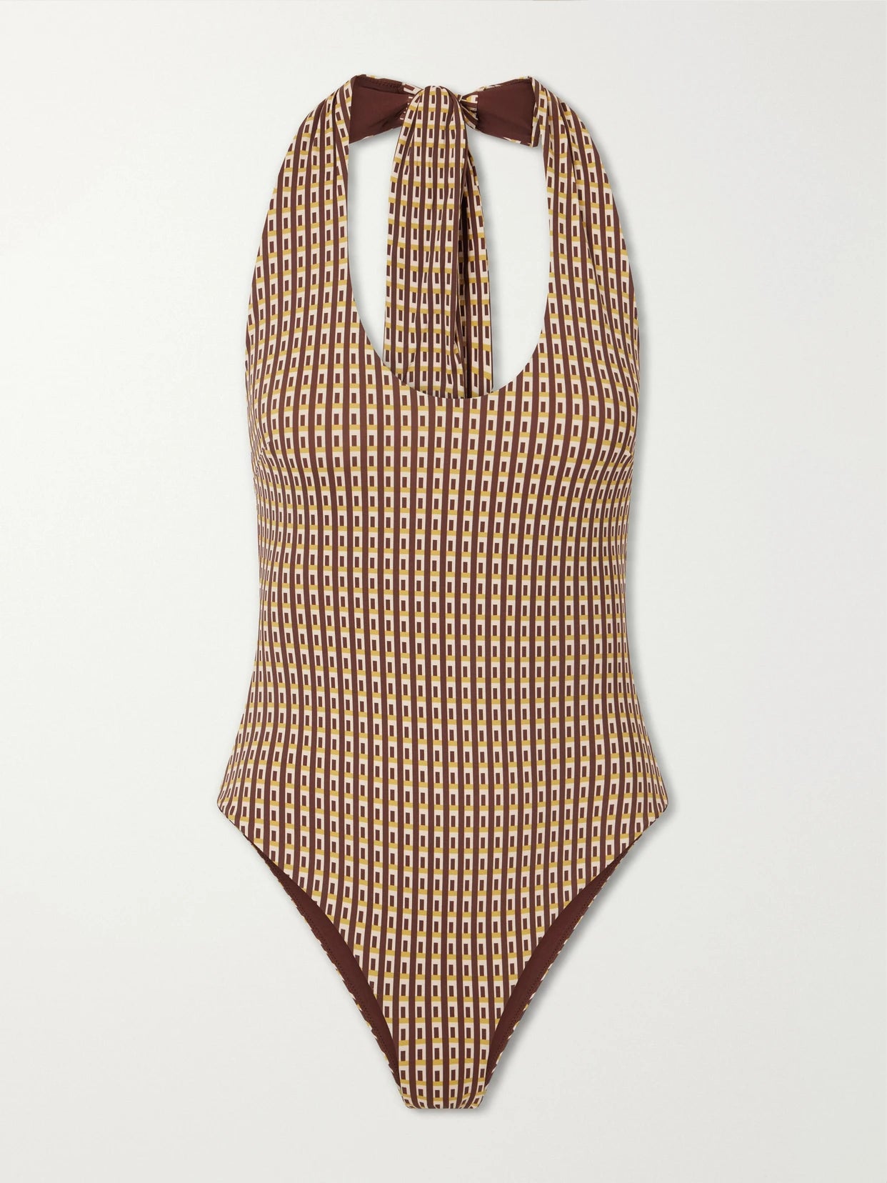 Cooper Printed Halterneck Swimsuit