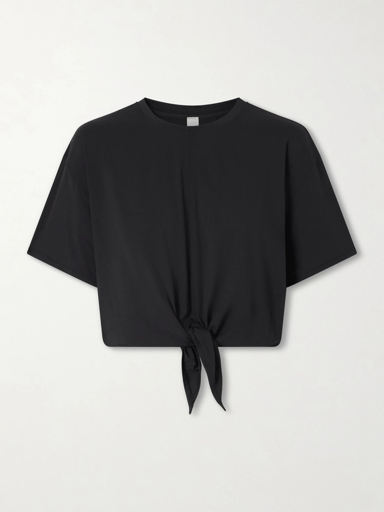 Image of T-Shirts. Product name - All Sport Knotted Jersey T-shirt in Black colour by brand - lululemon