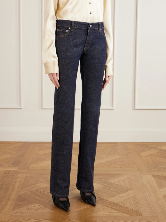 KHAITE Conforti Mid-rise Bootcut Jeans