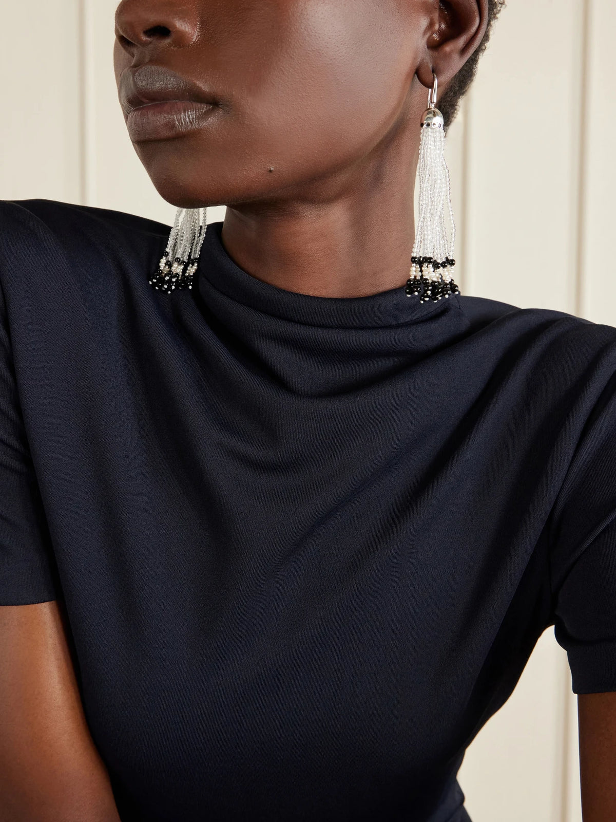 Image of Earrings. Product name - Odette Silver Multi-stone Earrings in Multi colour by brand - Le Sundial
