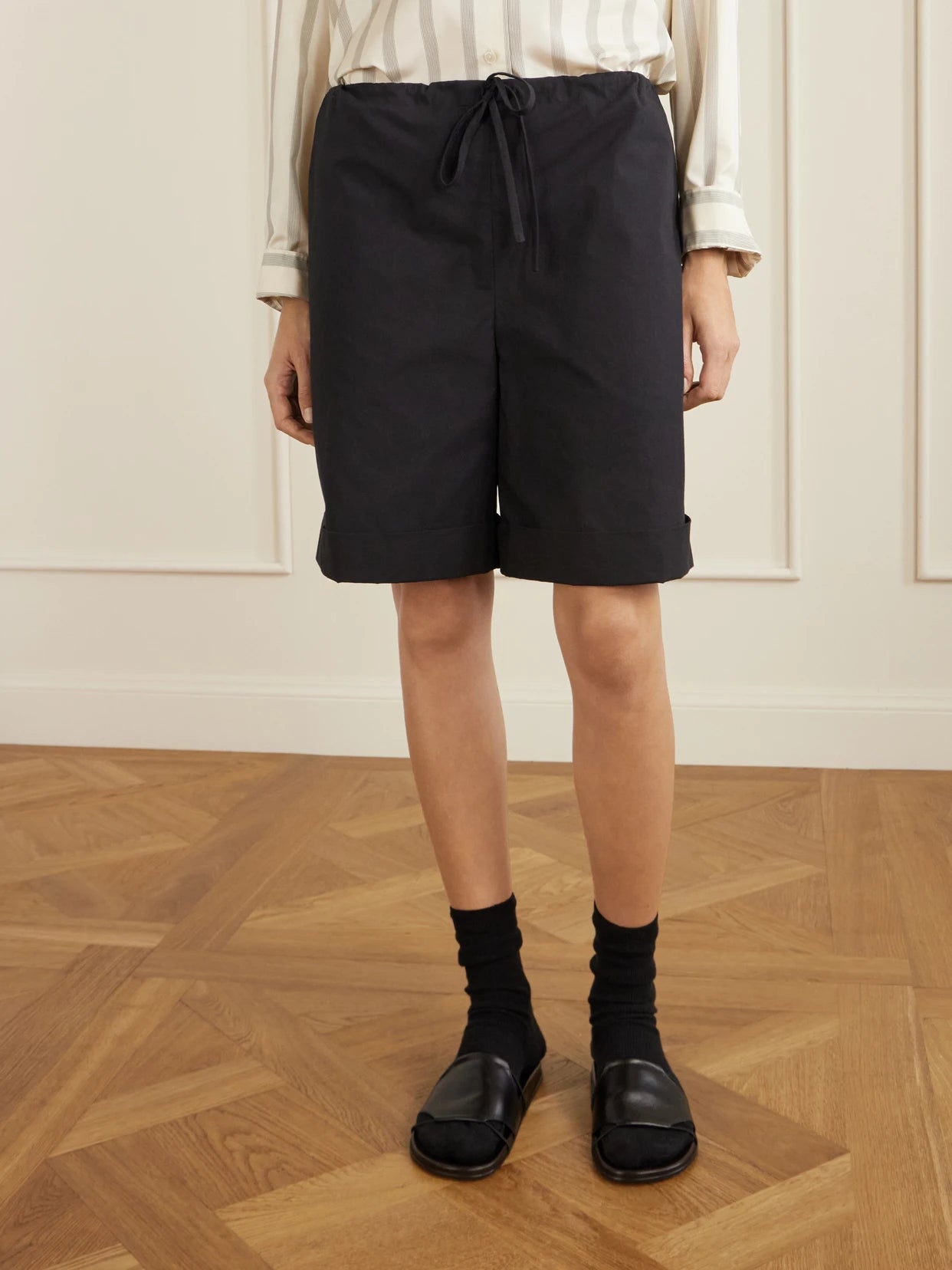 Emiliano Cotton-poplin Shorts