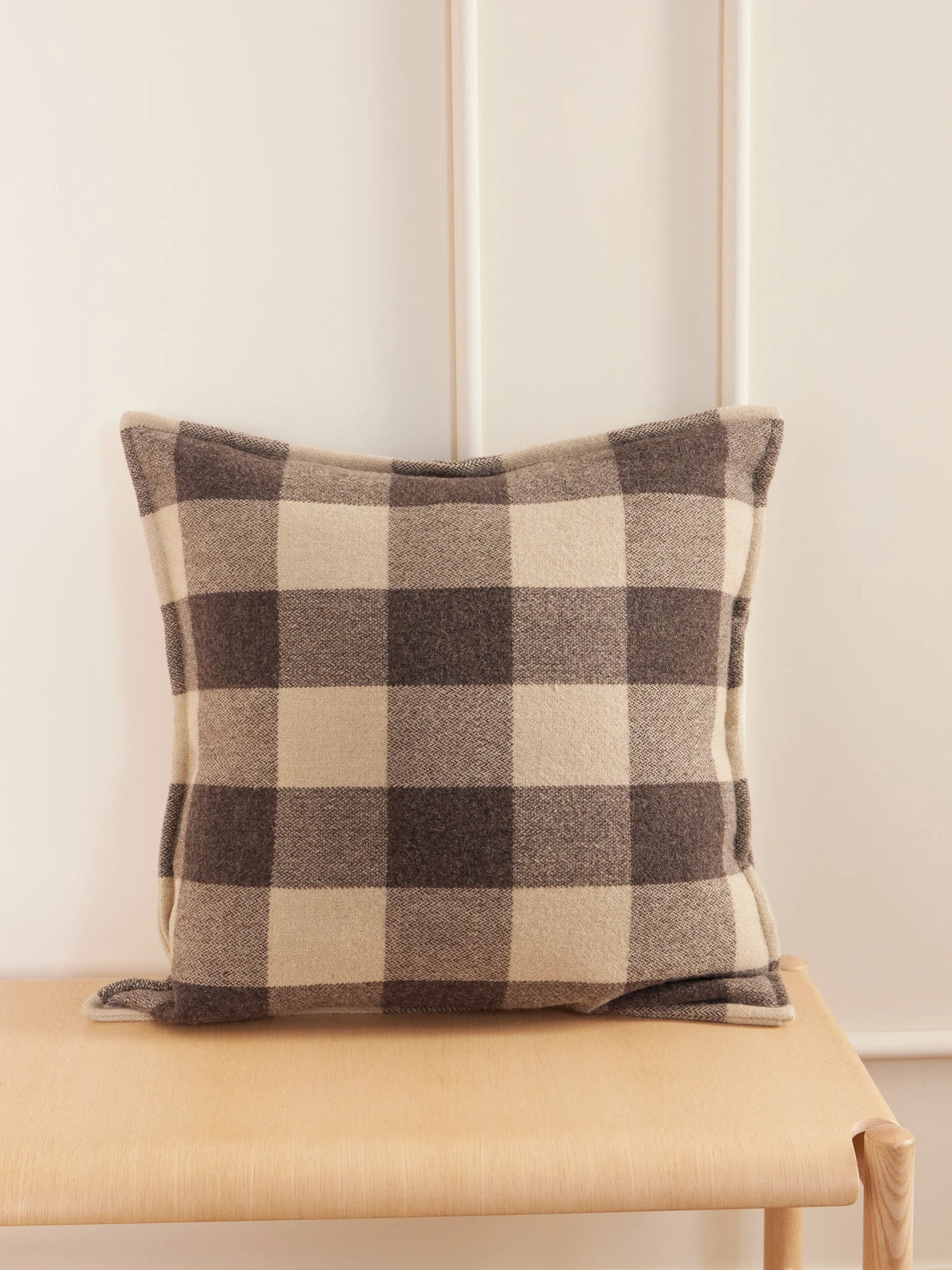 Joshua Checked Wool Cushion