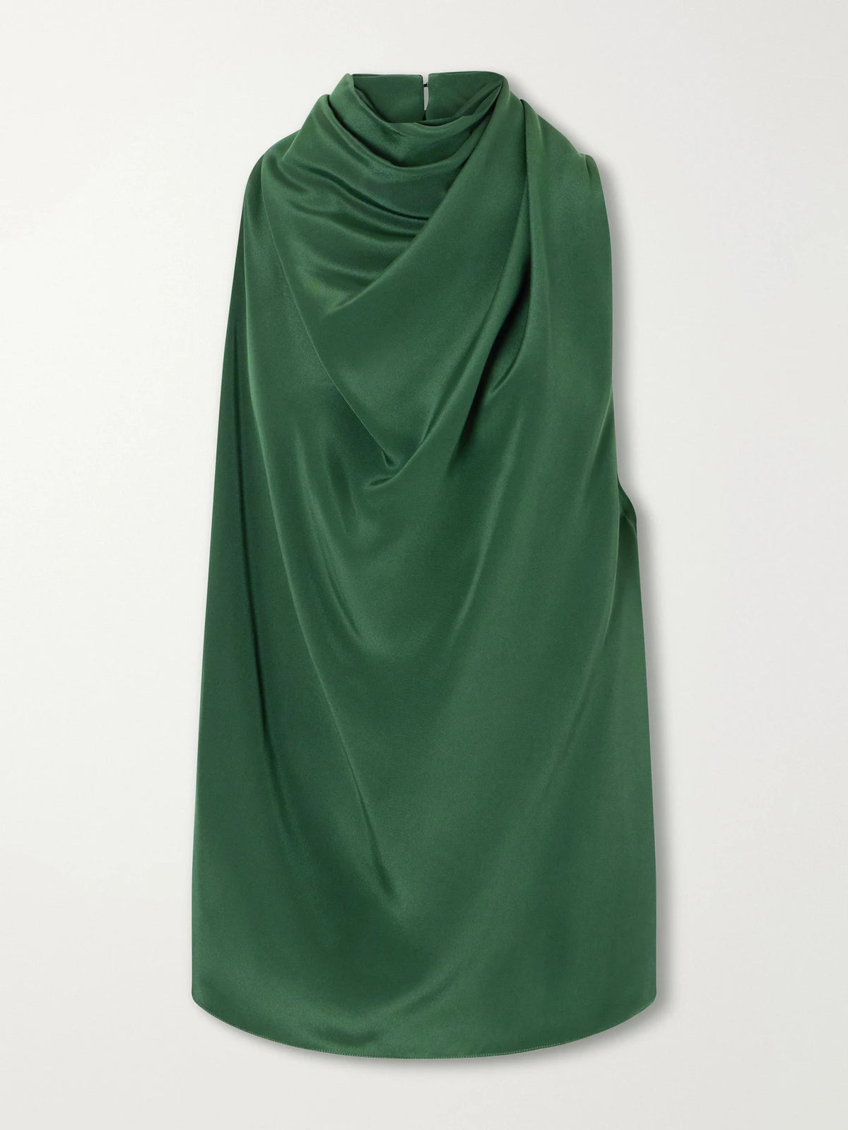 Altuzarra Sleary Gathered Draped Silk-satin Top
