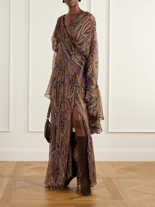 Image of Boots. Product name - Fannylove 85 Suede Knee Boots in Chocolate colour by brand - Christian Louboutin