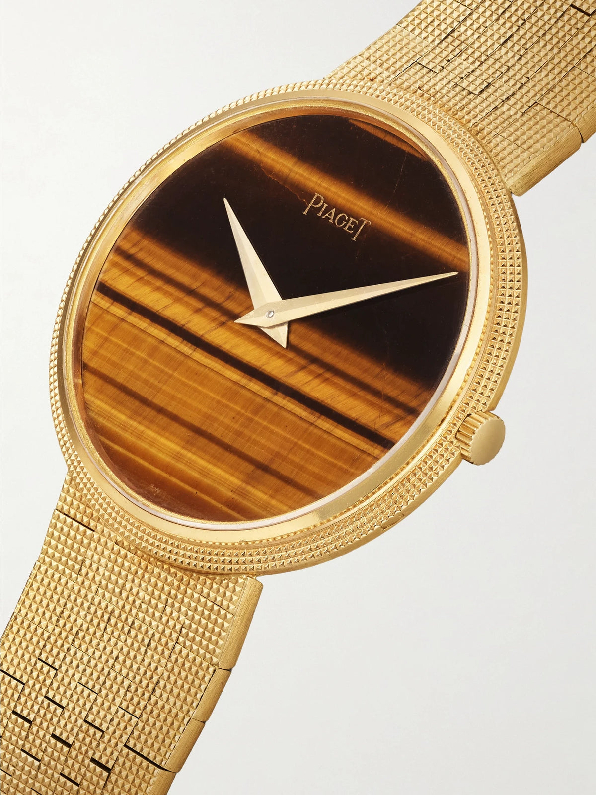 Stephanie Windsor + Piaget Vintage 1970s Hand-wound 18-karat Gold And Tiger's Eye Watch (7.25" Wrist)
