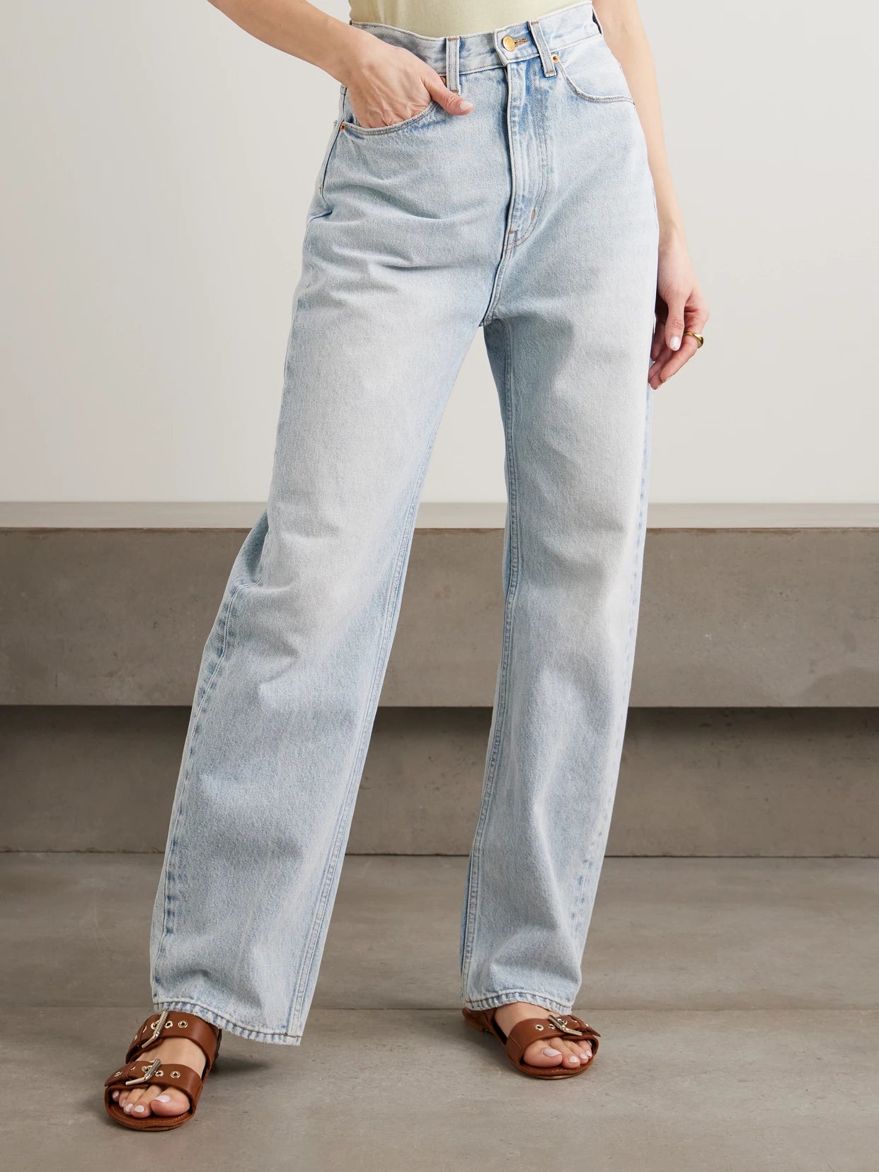 The Fan Mid-rise Wide-leg Jeans
