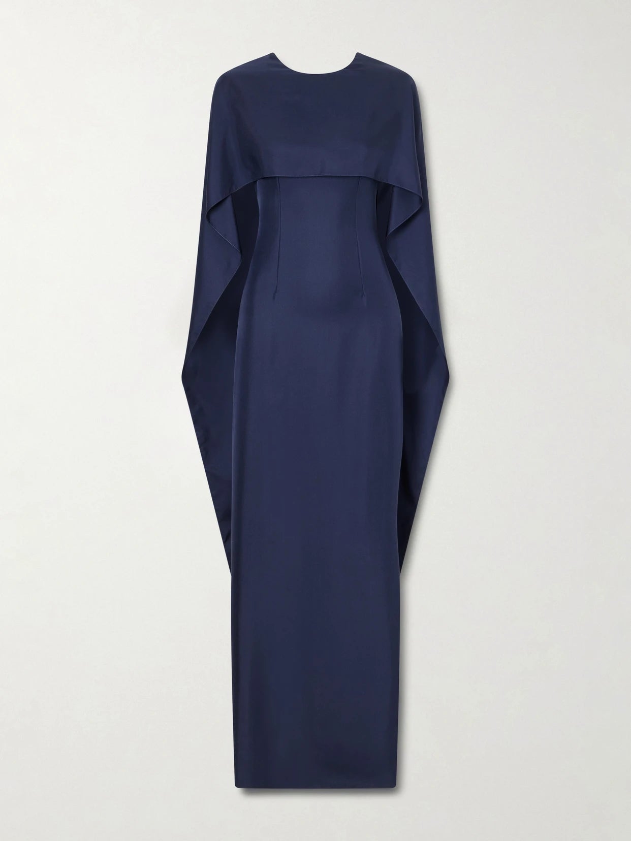 Image of Dresses. Product name - + Manolo Blahnik Alphonse Silk Gown in Navy colour by brand - Emilia Wickstead