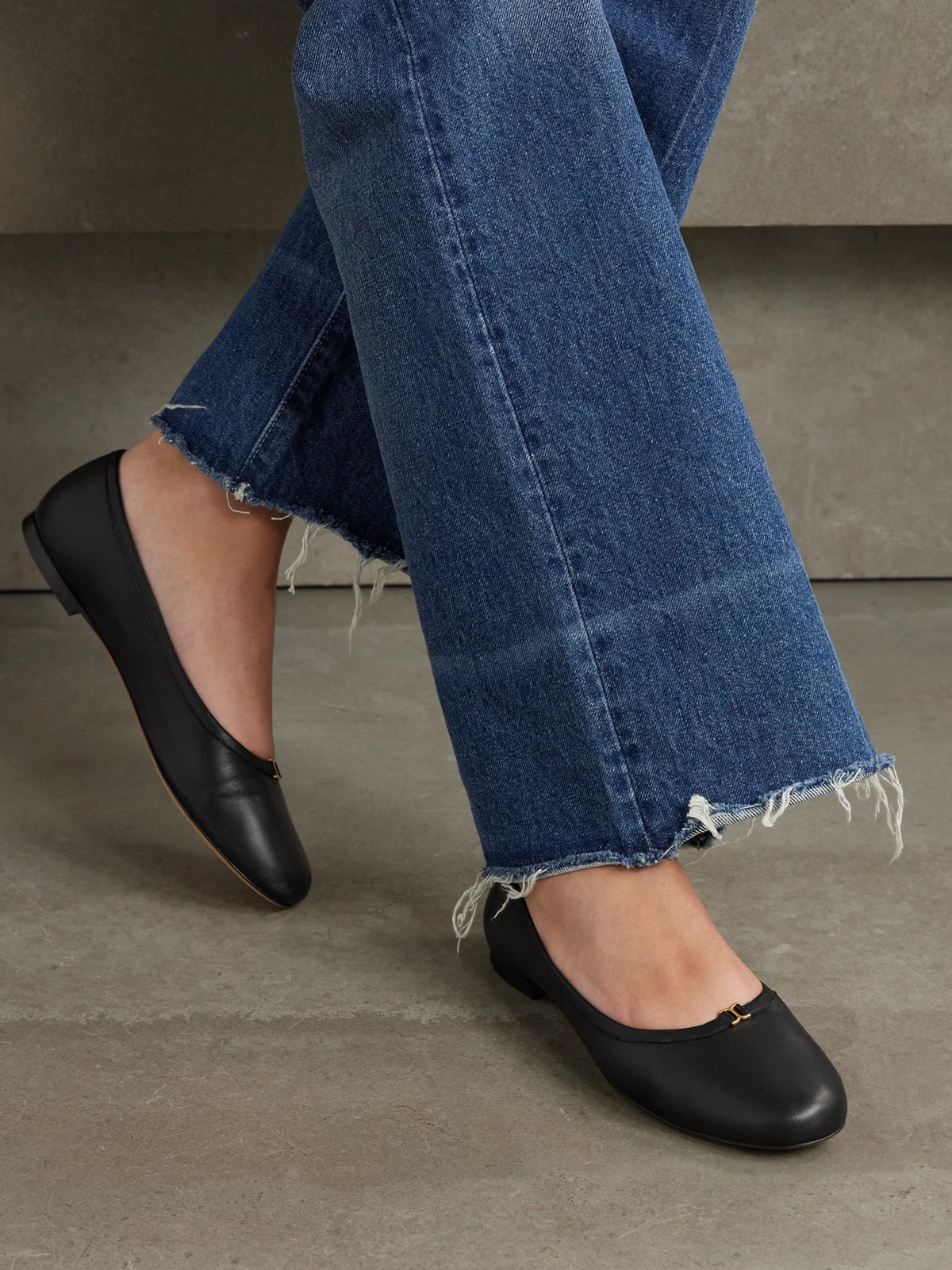 + Net Sustain Marcie Embellished Leather Ballet Flats