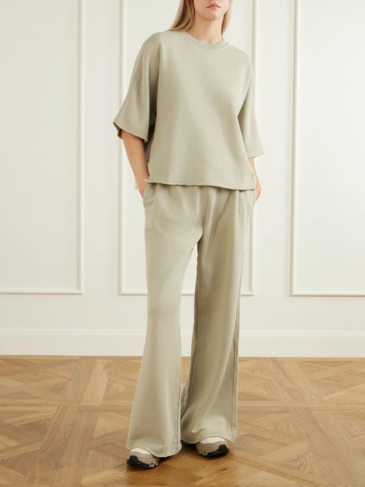 Image of Sleepwear & Loungewear. Product name - + Fka Twigs Club Collective Cotton T-shirt in Beige colour by brand - ON