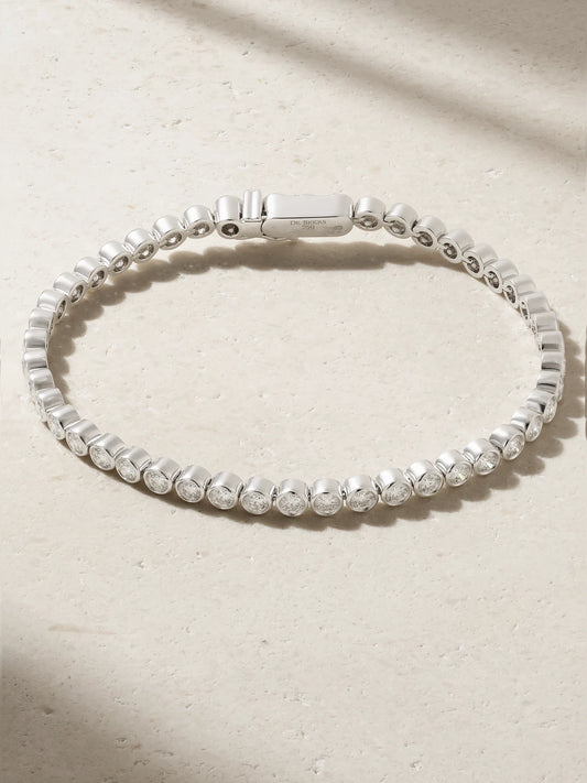 Diamond Lines Db Classic Eternity 18-karat White Gold Diamond Bracelet