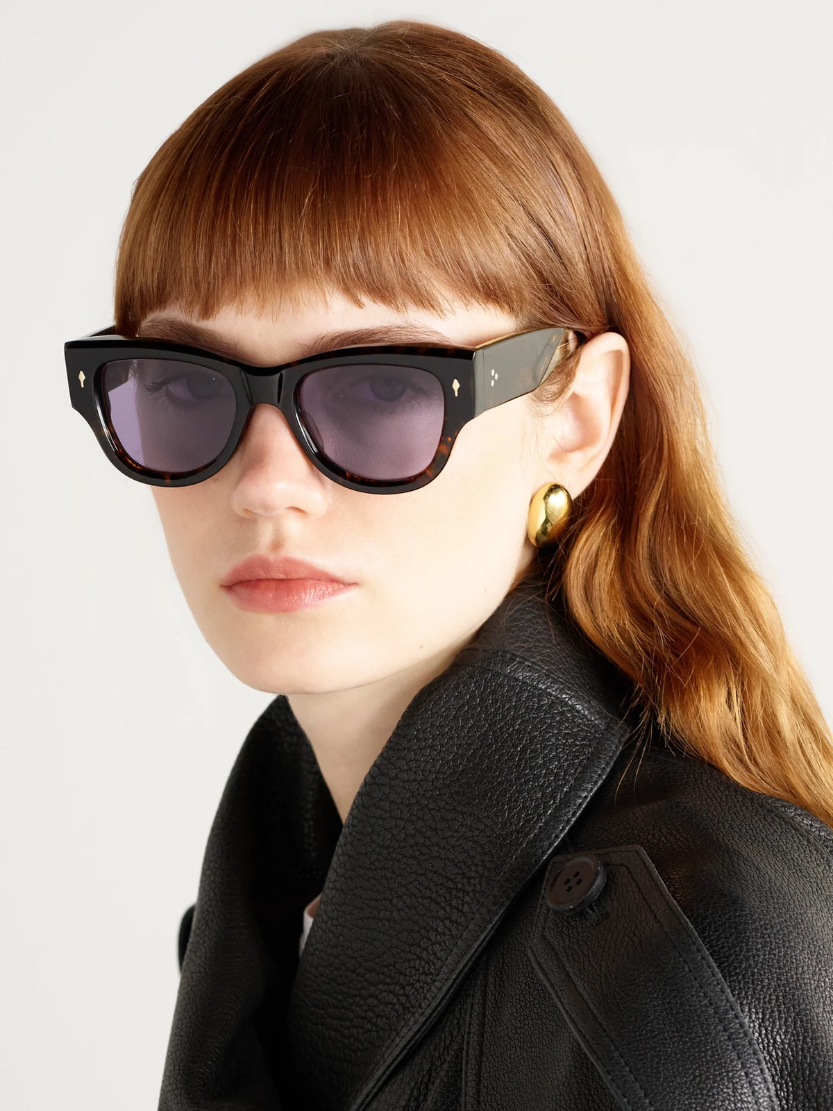Image of Sunglasses. Product name - Chelsea Square-frame Tortoiseshell Acetate Sunglasses in Multi colour by brand - Jacques Marie Mage