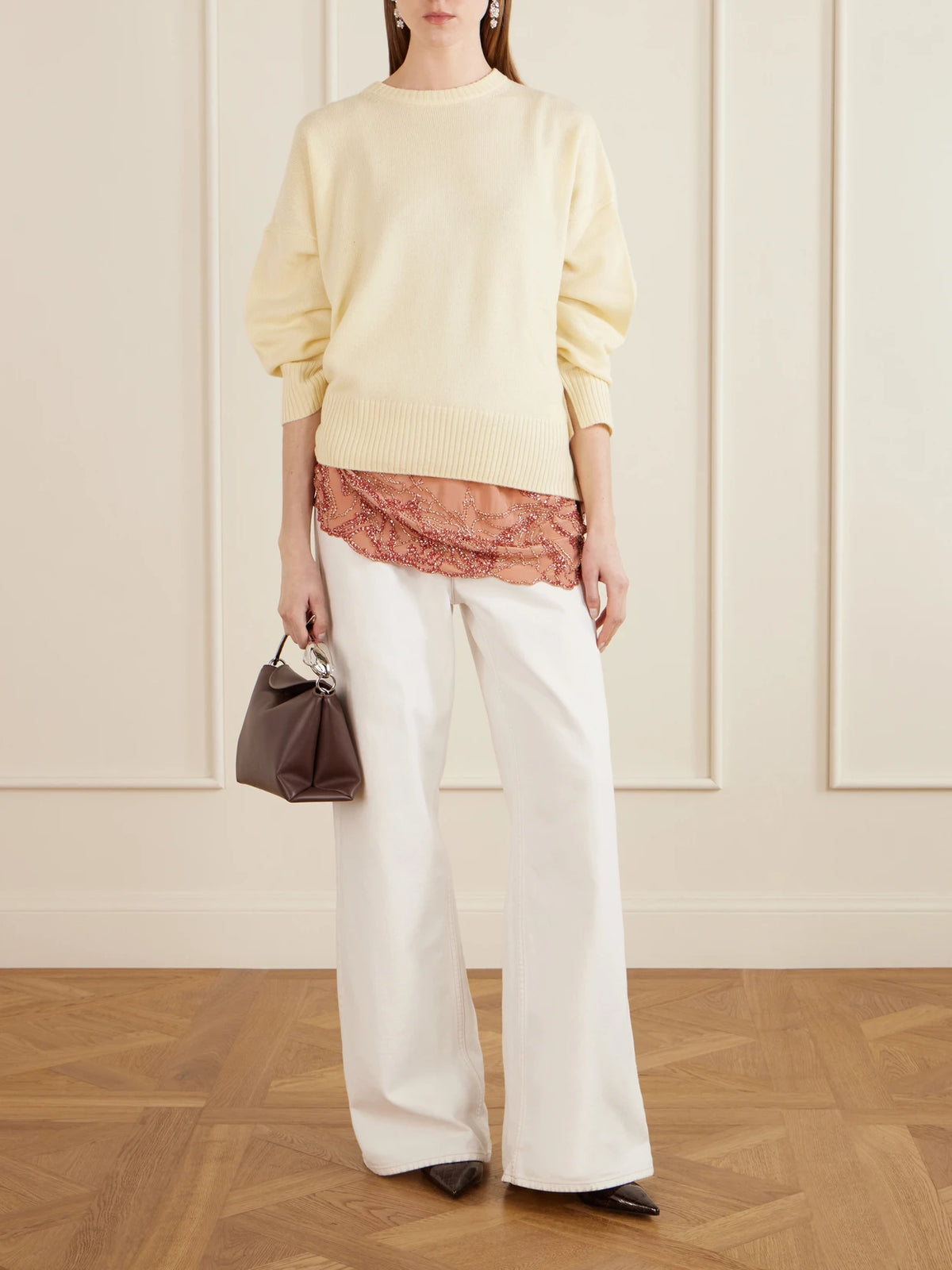 Bloom Medium Leather Shoulder Bag