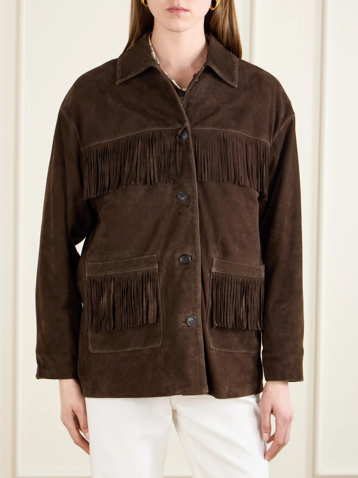 Fringed Suede Jacket