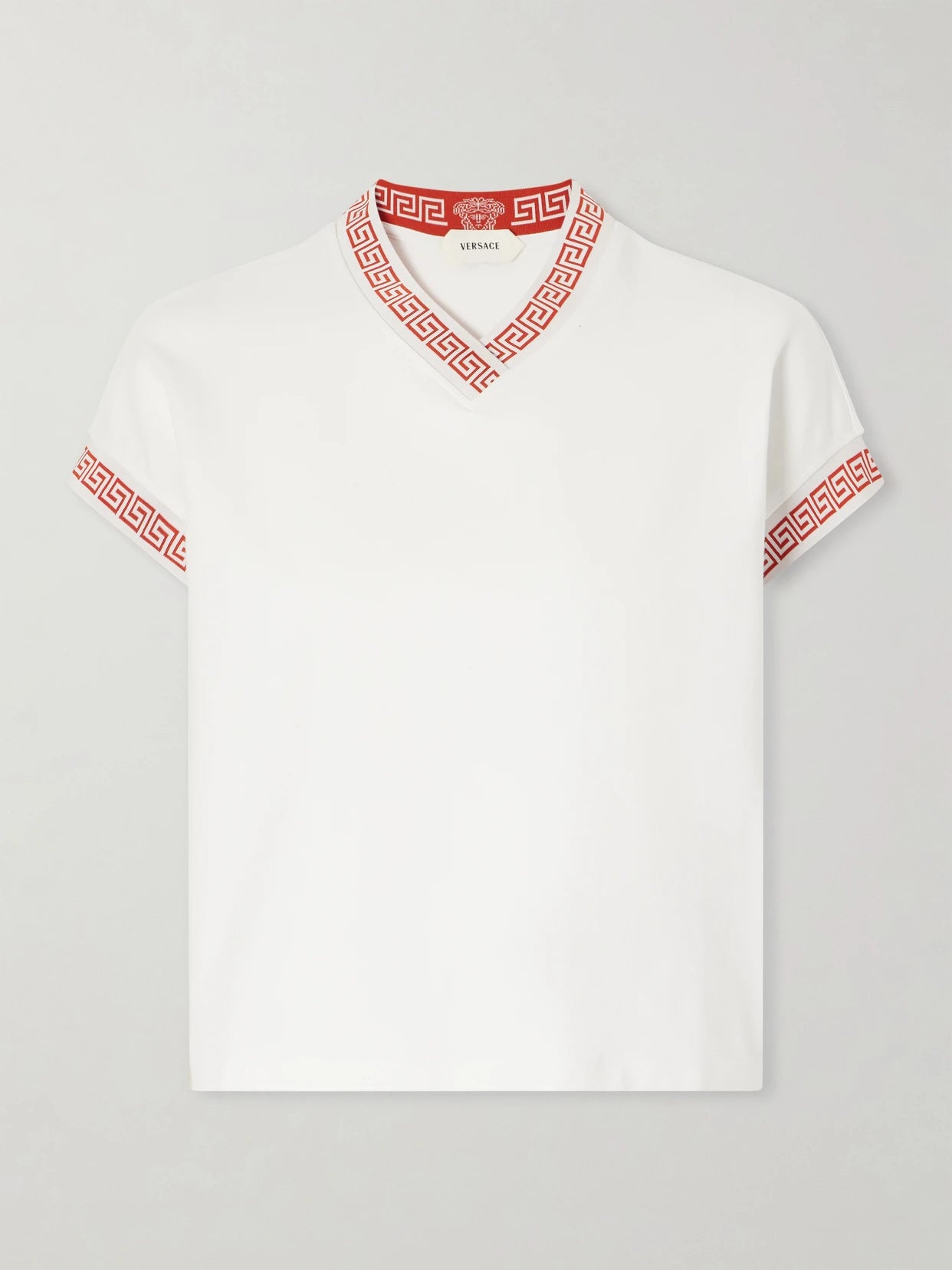 Logo-jacquard Cotton-blend Jersey T-shirt