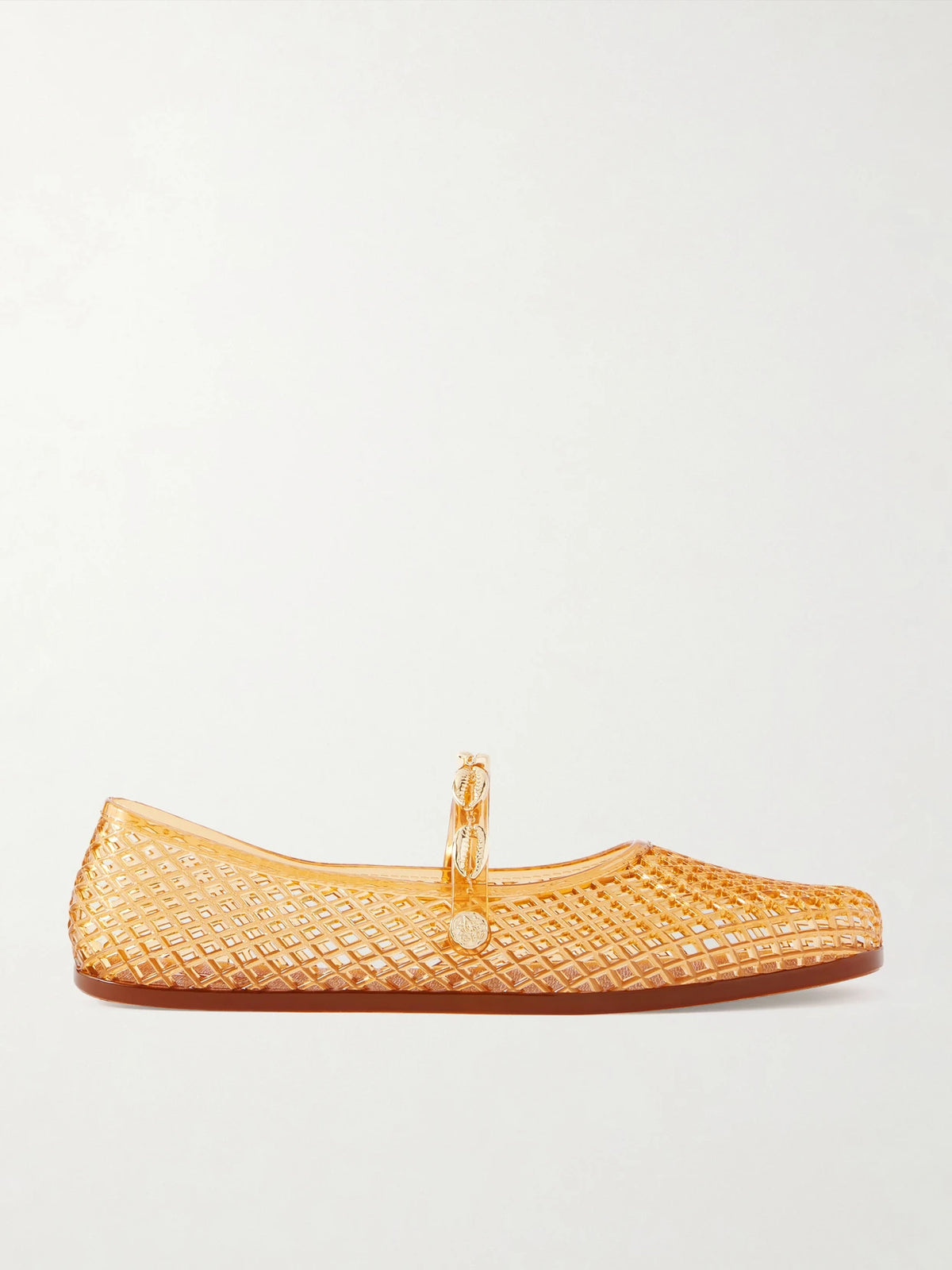 Iro Shell-embellished Rubber Flats