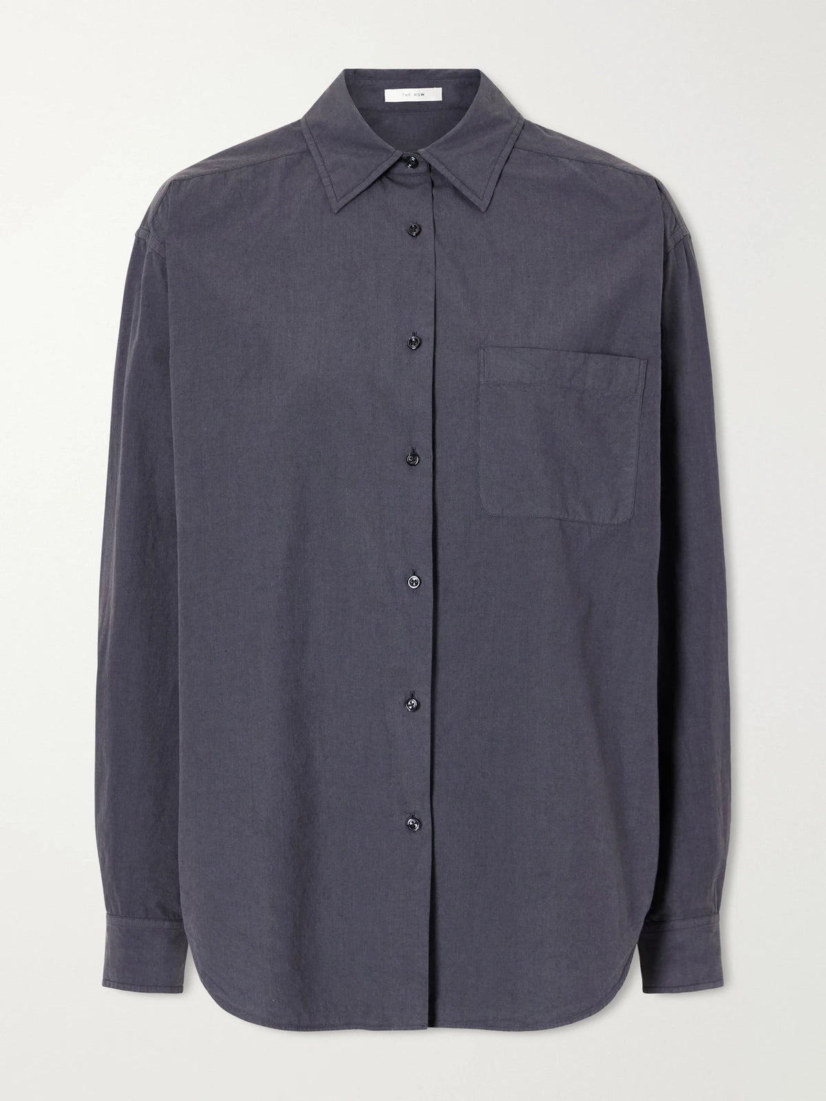 The Row Ludao Cotton And Silk-blend Poplin Shirt