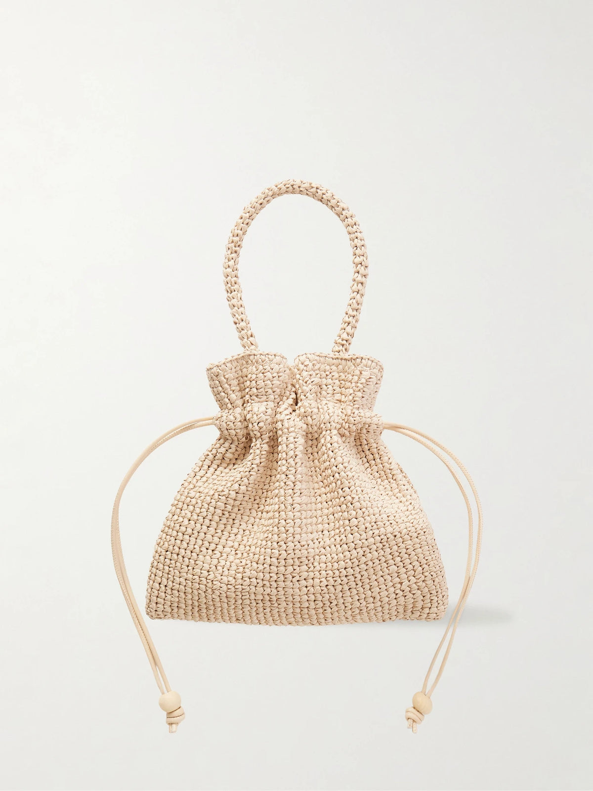 Kylie Woven Raffia Pouch