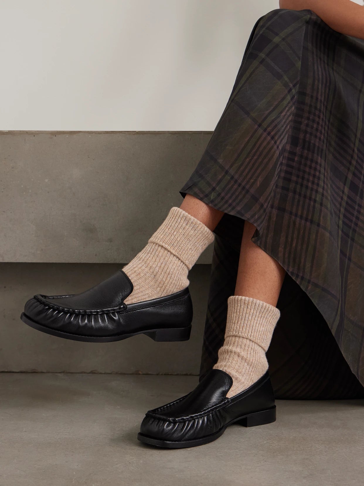 Ribbed Cashmere Socks