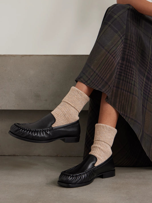 Ribbed Cashmere Socks