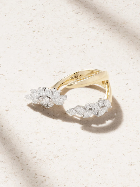 18-karat Yellow And White Gold Diamond Ring