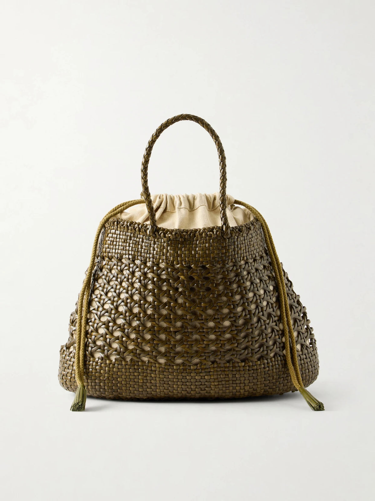 Santa Cano Woven Leather Tote