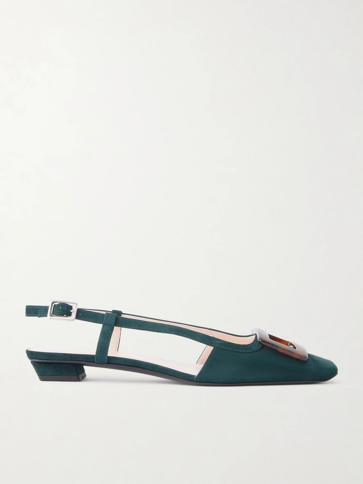 Belle Vivier 25 Suede Slingback Pumps