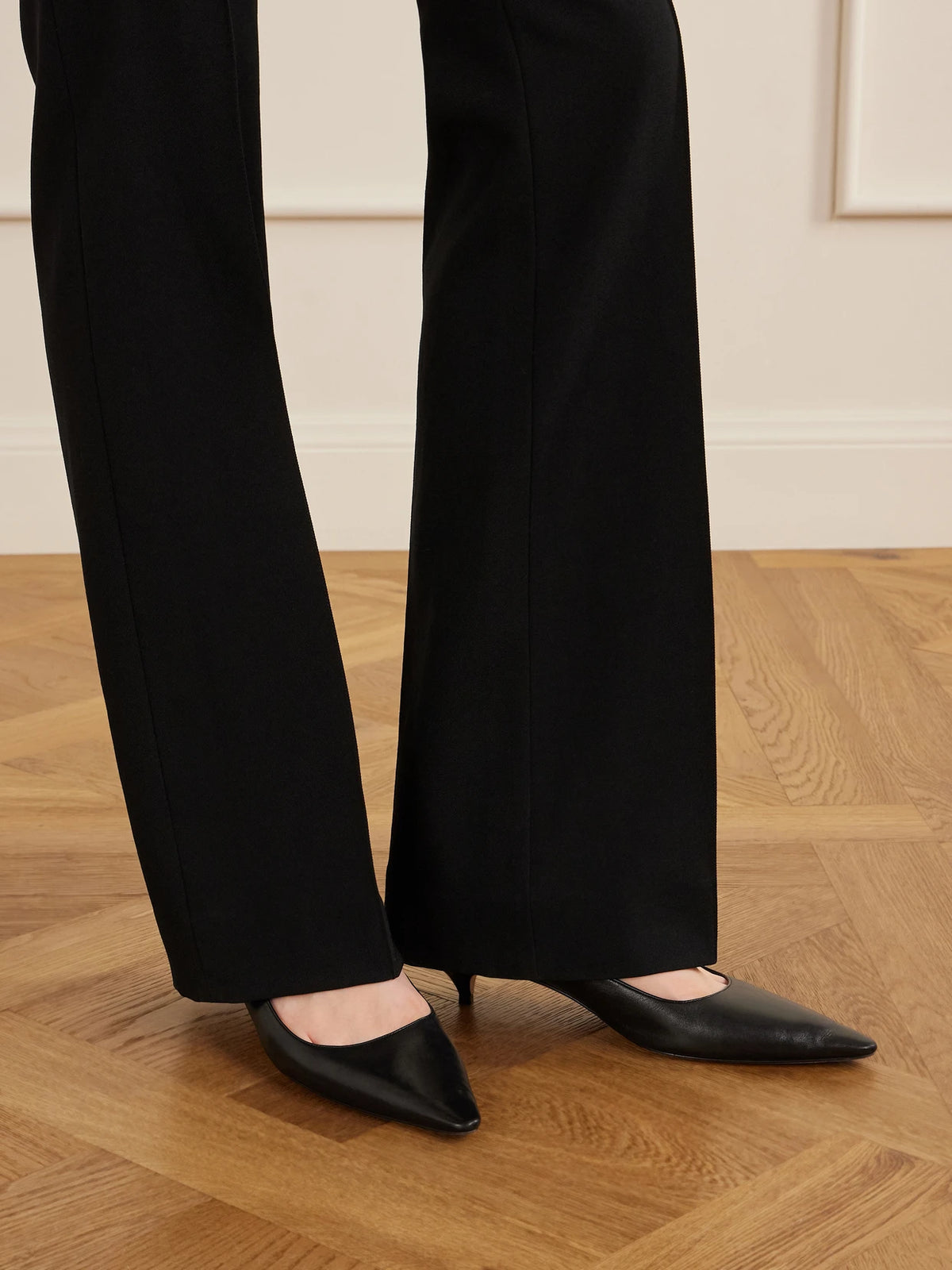 Liisa Leather Kitten Pumps
