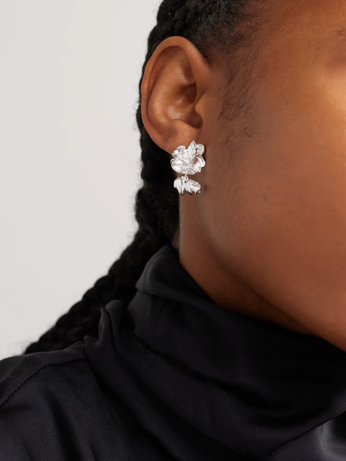 Image of Earrings. Product name - Splotch Silver-plated Earrings in Multi colour by brand - Completedworks