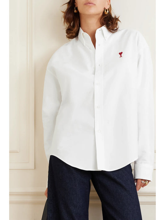 Adc Embroidered Cotton Oxford Shirt