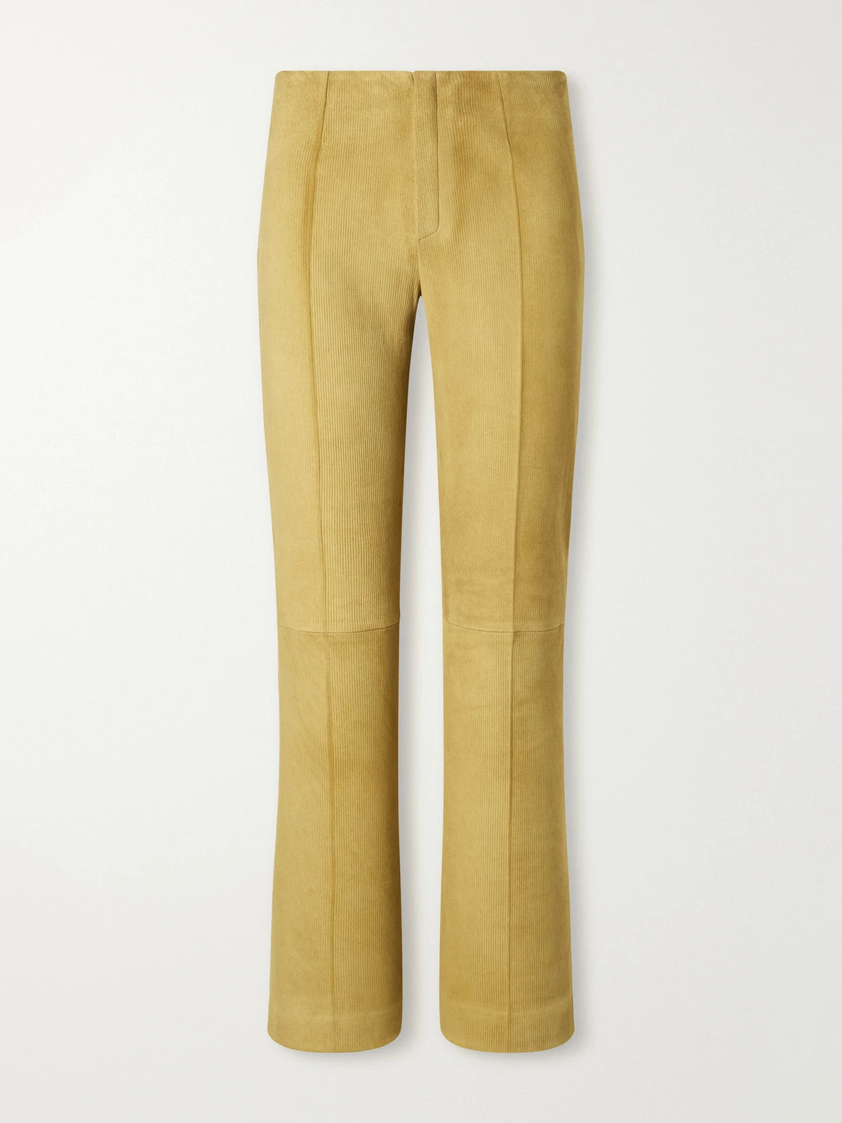 STOULS Georgette Straight-leg Suede Pants