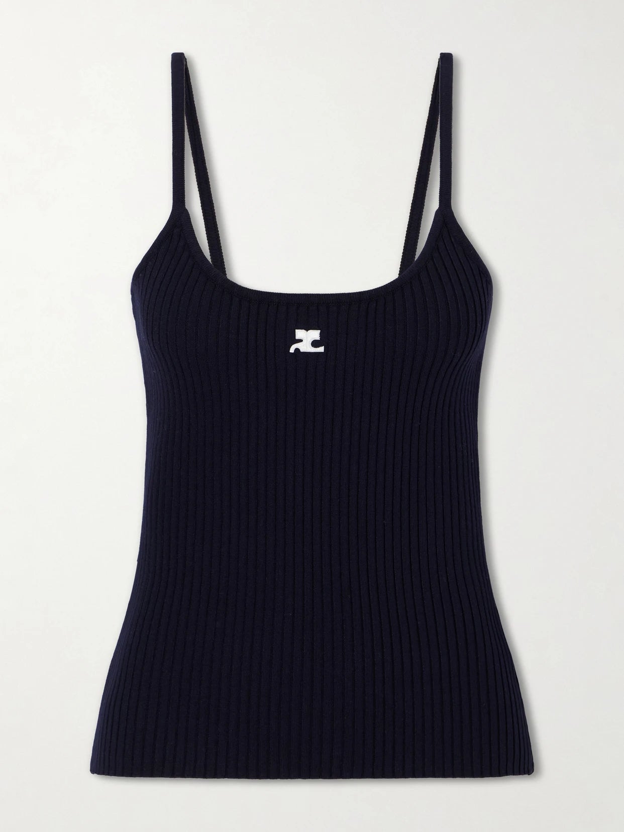 Reediton Logo-appliquéd Ribbed-knit Tank