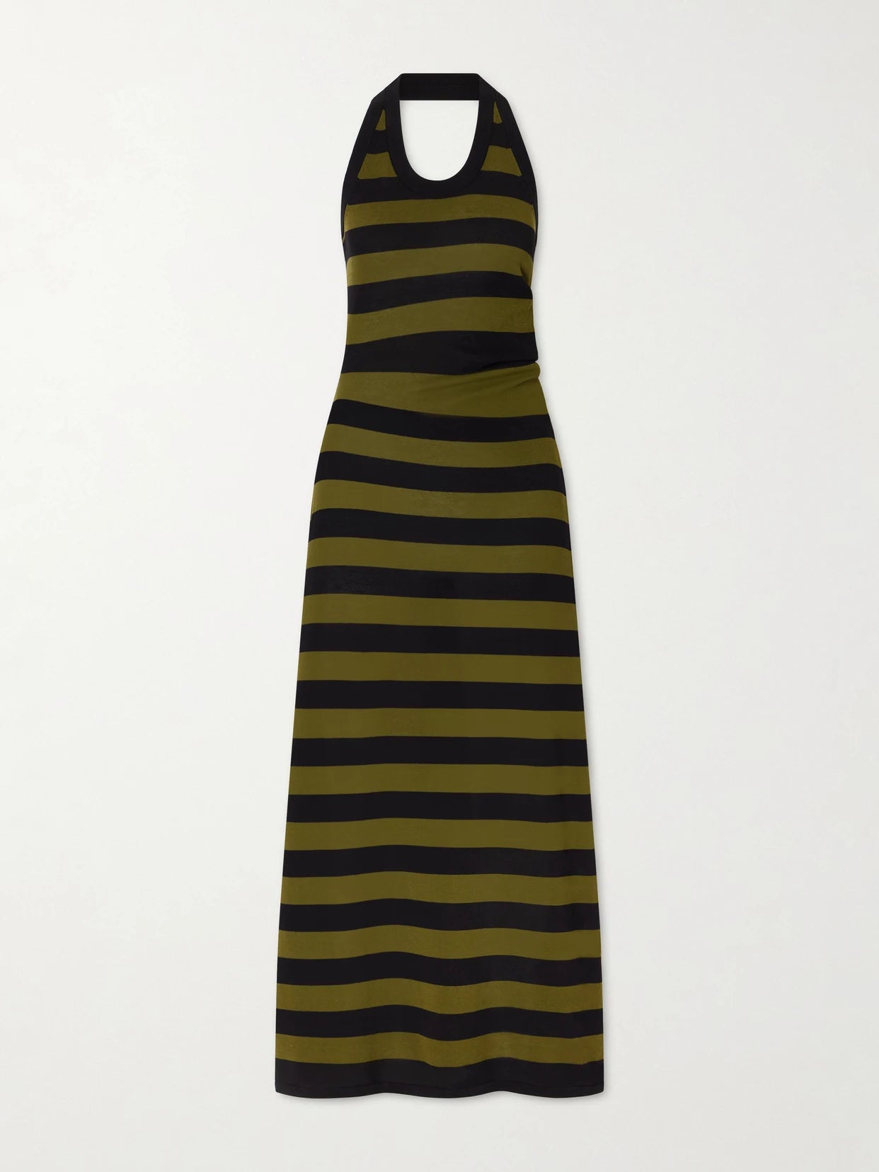 Fran Striped Cotton-knit Midi Dress