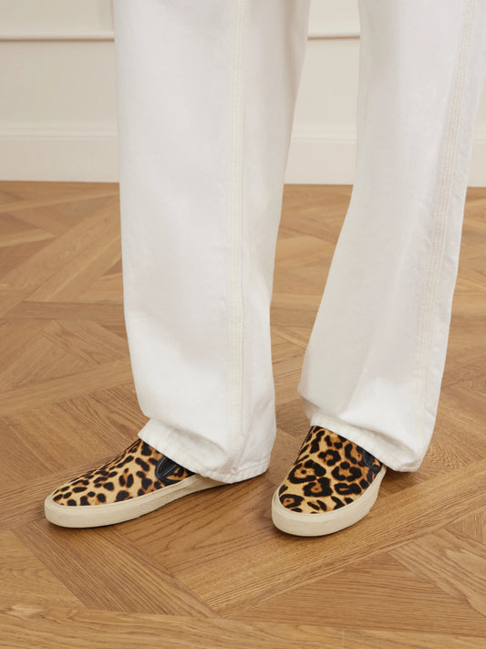 Nili Lotan Serge Animal-print Calf Hair Sneakers
